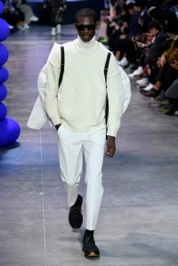Model on the catwalk