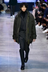 Model on the catwalk