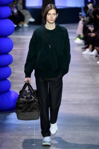 Model on the catwalk