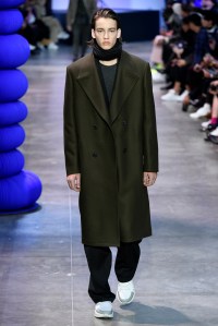 Model on the catwalk