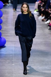 Model on the catwalk