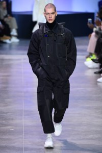 Model on the catwalk