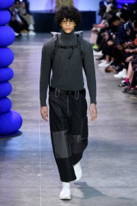 Model on the catwalk