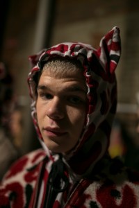 Backstage at Charles Jeffrey Loverboy Men's Fall 2019