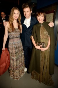 Eddie and Hanah Redmayne and Kristen Scott ThomasChristian Dior: Designer of Dreams exhibition dinner, V&A Museum, London, UK - 29 Jan 2019