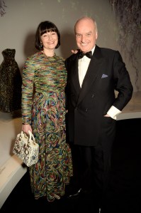 Nicholas Coleridge and Georgia Metcalfe.Christian Dior: Designer of Dreams exhibition dinner, V&A Museum, London, UK - 29 Jan 2019
