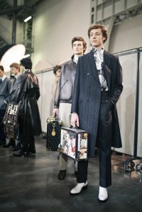Backstage at Fendi Men's Fall 2019