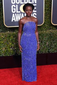 Lupita Nyong'o in Calvin Klein by Appointment, Golden Globes 2019