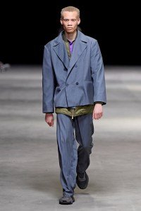 Model on the catwalk
