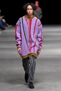 Model on the catwalk