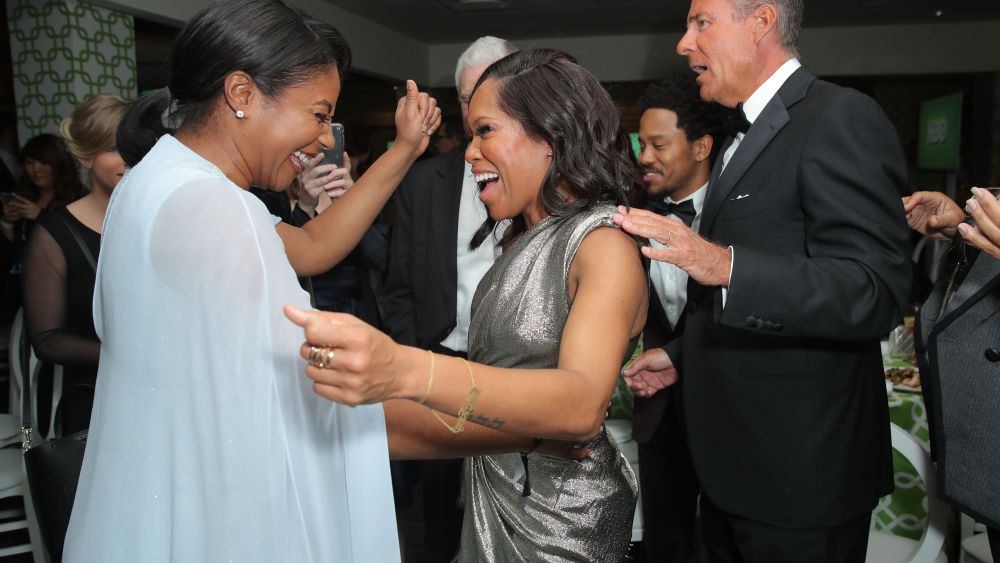 Tiffany Haddish, Regina King and Richard Plepler