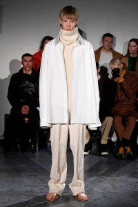 Model on the catwalk