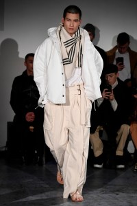 Model on the catwalk