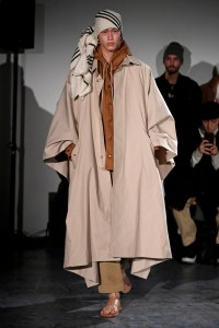 Model on the catwalk