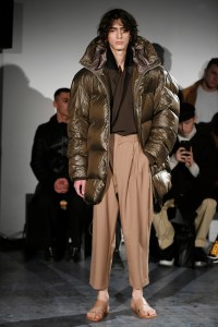 Model on the catwalk