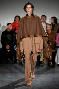 Model on the catwalk