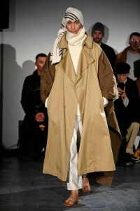 Model on the catwalk