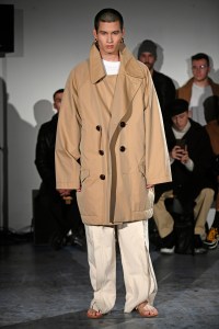 Model on the catwalk