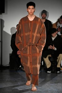 Model on the catwalk