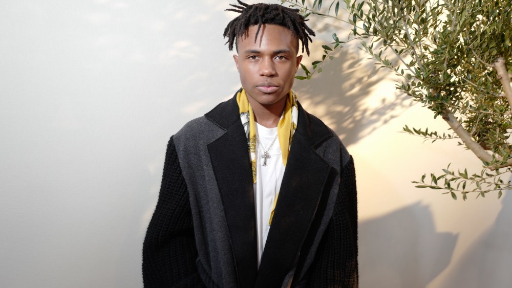 Kailand Morris at the Jacquemus men's fall 2019 show