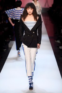Model on the catwalk
