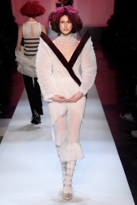 Anna Cleveland on the catwalk