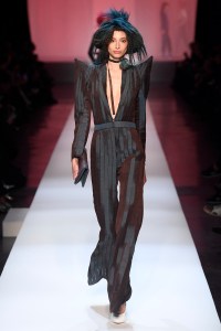 Model on the catwalk