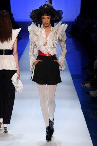Model on the catwalk