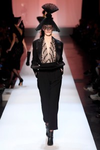 Model on the catwalk
