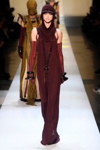 Model on the catwalk