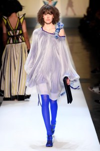 Model on the catwalk
