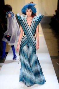 Model on the catwalk