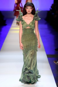 Model on the catwalk