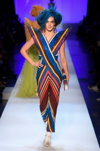 Model on the catwalk