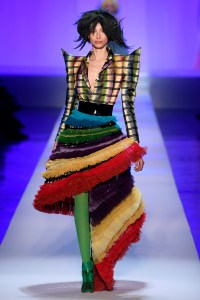 Model on the catwalk