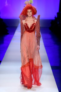 Model on the catwalk