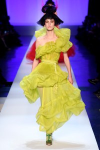 Model on the catwalk