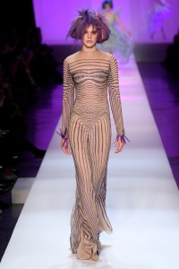 Model on the catwalk