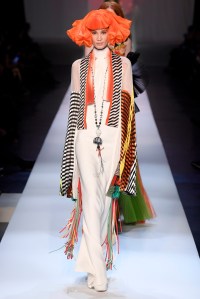 Model on the catwalk