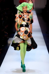 Model on the catwalk