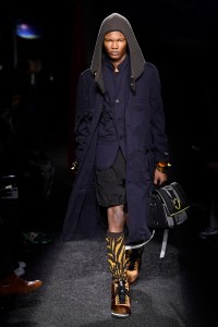 Model on the catwalk