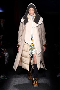Model on the catwalk