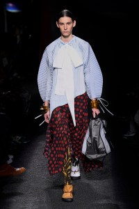 Model on the catwalk