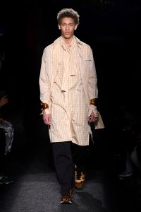 Model on the catwalk