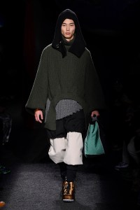 Model on the catwalk