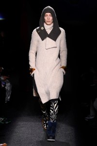 Model on the catwalk