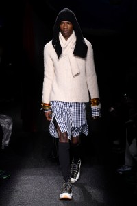 Model on the catwalk