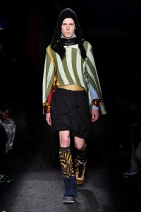 Model on the catwalk