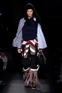 Model on the catwalk
