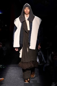 Model on the catwalk